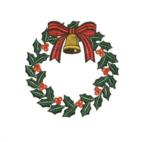 Matriz de Bordado Guirlanda de Natal