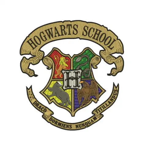 Matriz de Bordado Hogwarts Escola