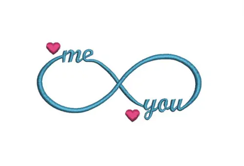 Matriz de Bordado Infinito Me and You