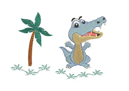 Matriz de Bordado Jacaré