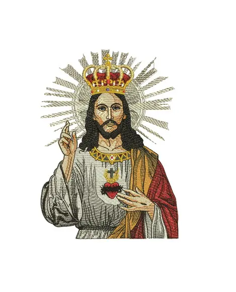Matriz de Bordado Jesus Rei