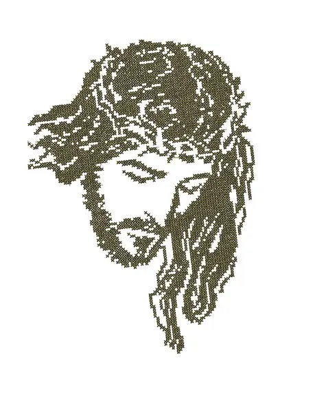 Matriz de bordado Jesus Ponto Cruz