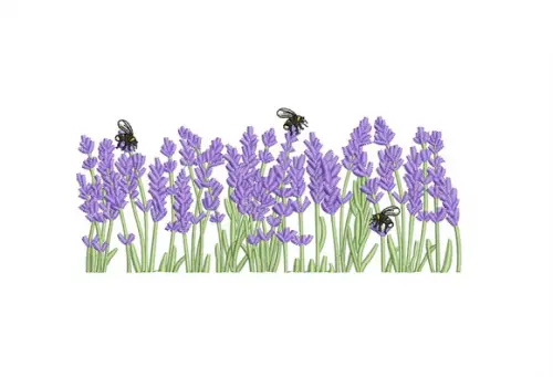 Matriz de Bordado Lavanda 06