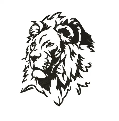 Matriz de Bordado Leão 02