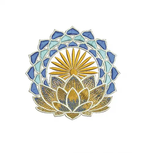 Matriz de Bordado Lotus Flor 02