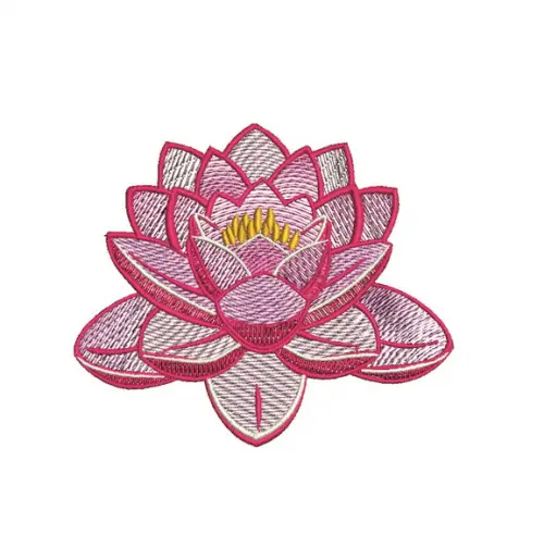 Matriz de Bordado Lotus Flor 01