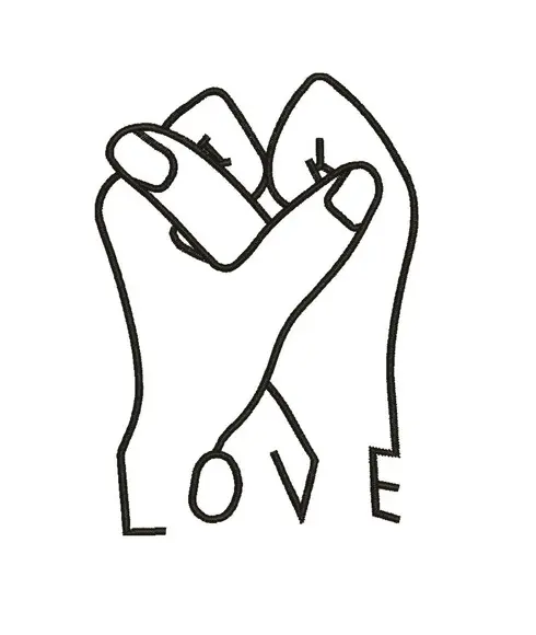 Matriz de Bordado Love 15