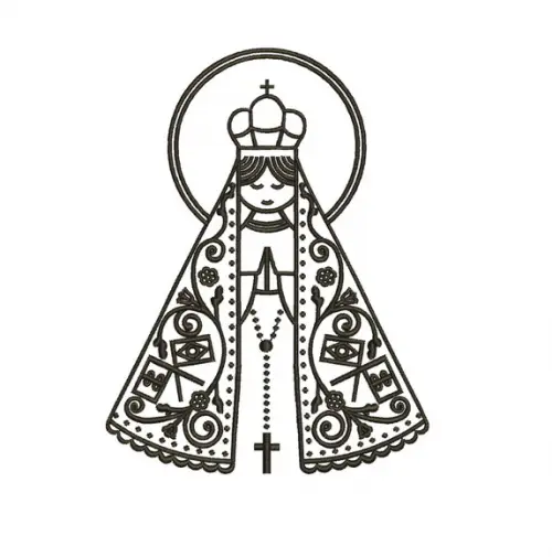 Matriz de Bordado Nossa Senhora Aparecida 02