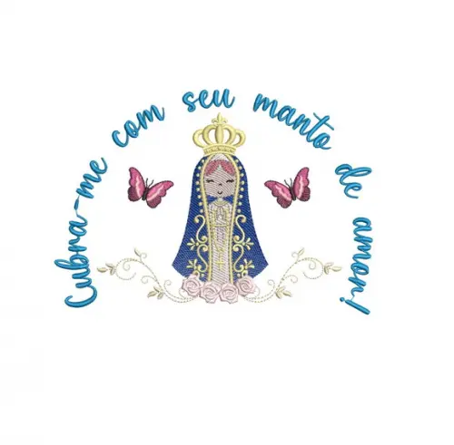Matriz de Bordado Nossa Senhora Aparecida Cubra-me