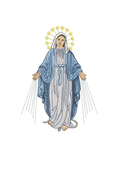Matriz de Bordado Nossa Senhora da Medalha Milagrosa