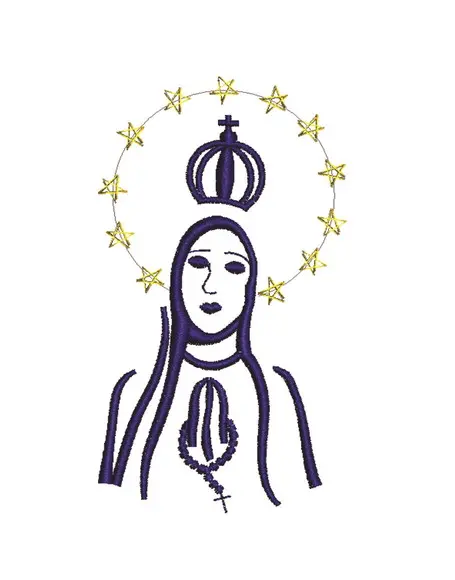 Matriz de Bordado Nossa Senhora de Fatima 02