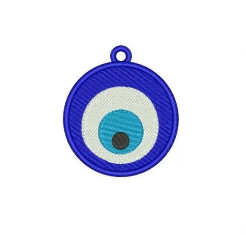 Matriz de Bordado Olho Grego 02 Chaveiro