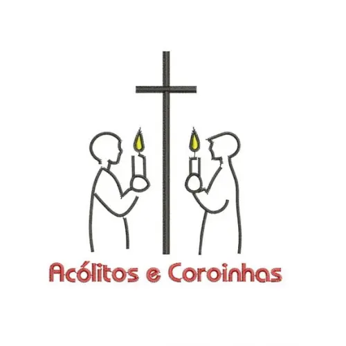 Matriz de Bordado Pastoral Acólitos e Coroinhas