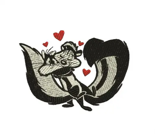 Matriz de Bordado Pepé Le Pew