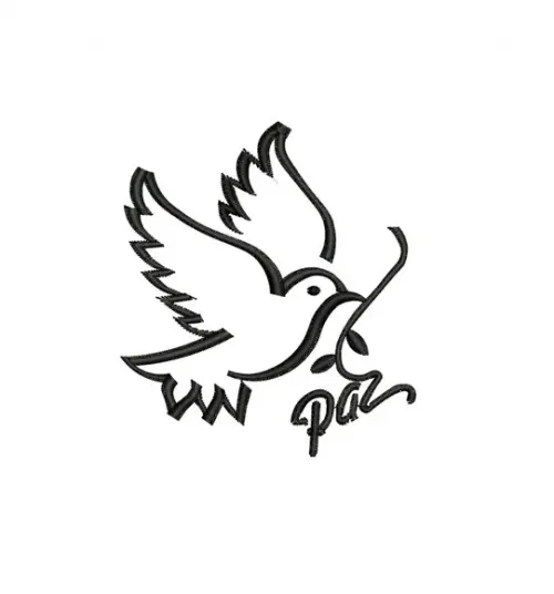 Matriz de Bordado Pomba Paz