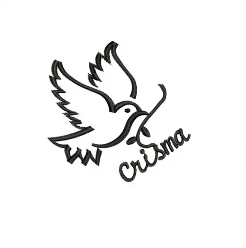 Matriz de Bordado Pomba Crisma