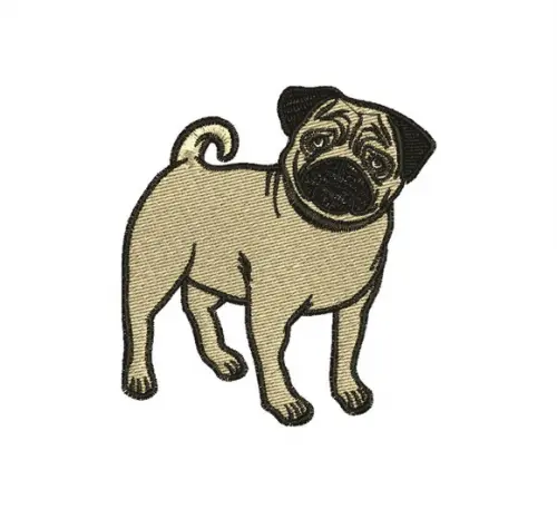 Matriz de Bordado Pug 01