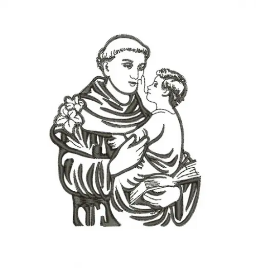Matriz de Bordado Santo Antônio 01