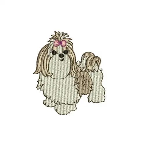 Matriz de Bordado Shih-tzu 01