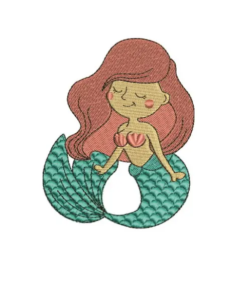 Matriz De Bordado Sereia