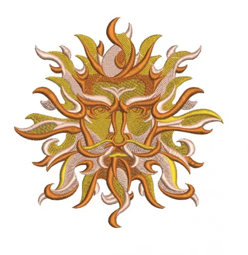 Matriz de Bordado Sol