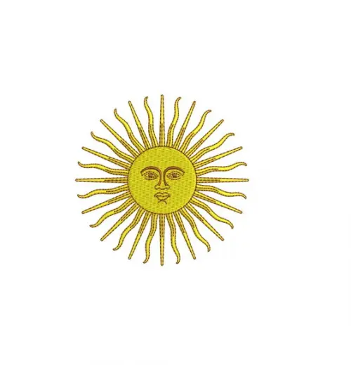 Matriz de Bordado Sol de Maio 01