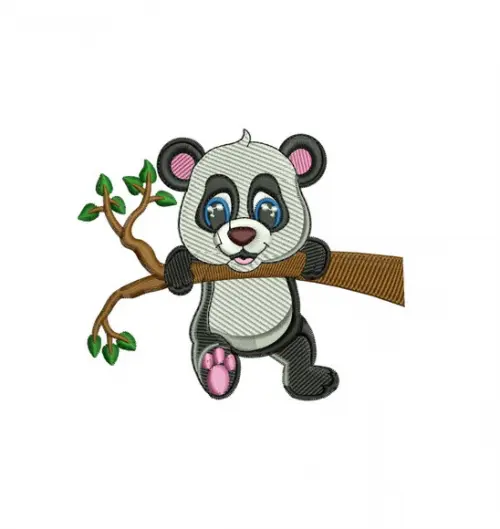 Matriz de Bordado Urso Panda 01