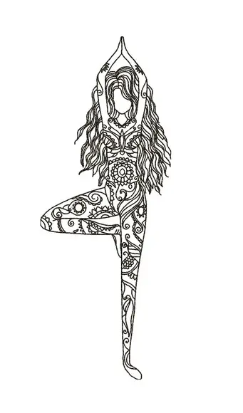 Matriz de Bordado Yoga 03