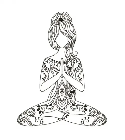 Matriz de Bordado Yoga 07
