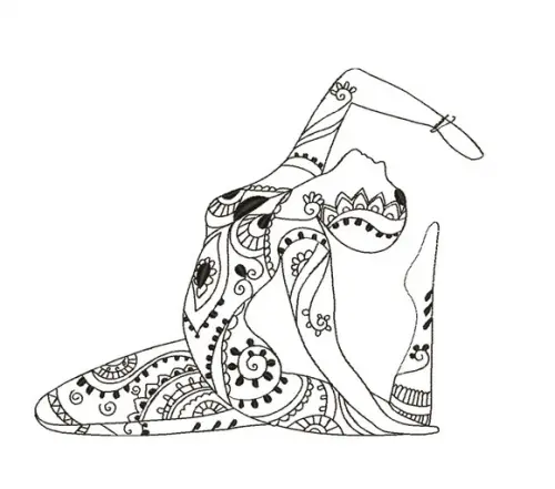 Matriz de Bordado Yoga 09