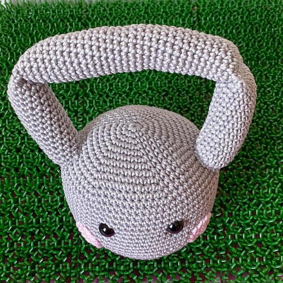 Kettbell Amigurumi de crochê presente feito à mão para bebês