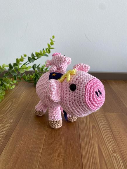 Porco Aranha Amigurumi de Crochê Presente Personalizado