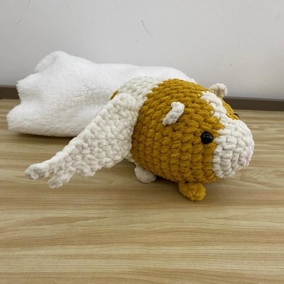 Porquinho da Índia com Asinhas amigurumi de crochê personalizad