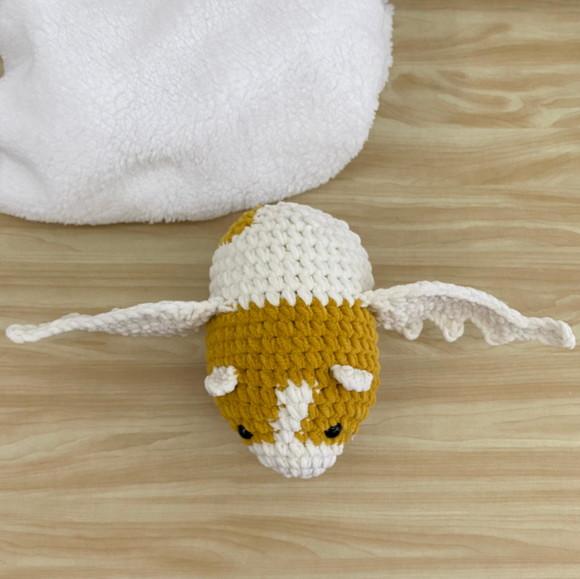 Porquinho da Índia com Asinhas amigurumi de crochê personalizad