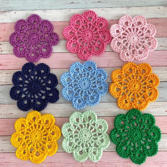 Porta Copos em Crochê presente artesanal decoração