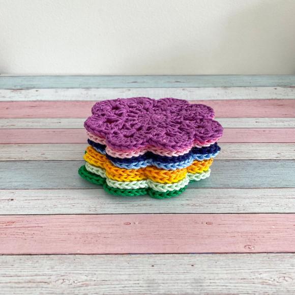 Porta Copos em Crochê presente artesanal decoração