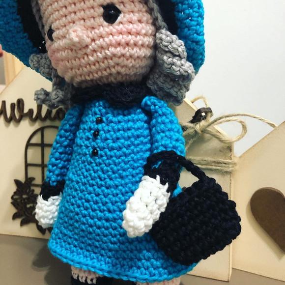 Rainha Elizabeth Ii Amigurumi de crochê presente feito à mão