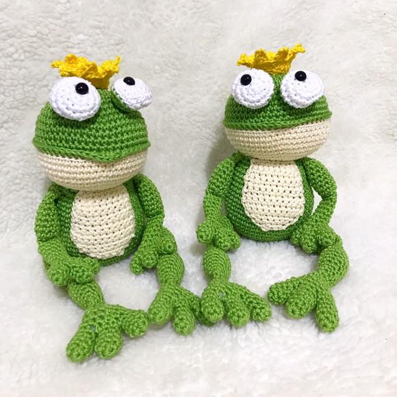 Sapo Amigurumi de crochê presente artesanal para bebês e crian?