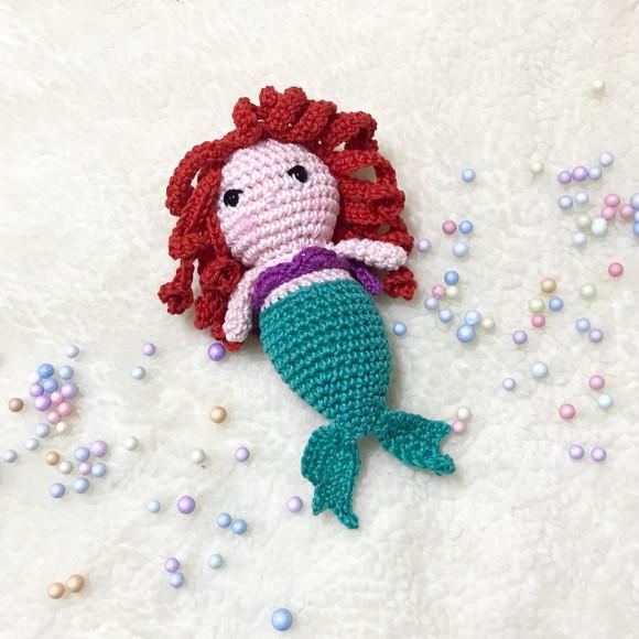 Sereia Amigurumi de crochê presente artesanal para crianças