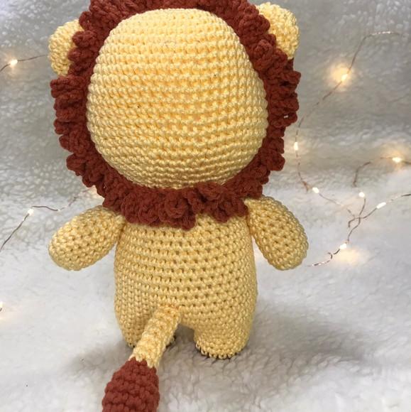 Signo de Leão Amigurumi de crochê presente feito à mão