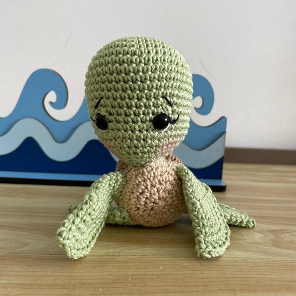 Tartaruga amigurumi de Crochê presente artesanal para crianças