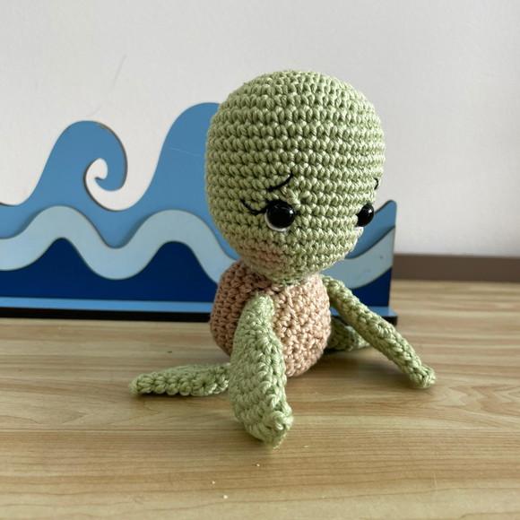 Tartaruga amigurumi de Crochê presente artesanal para crianças