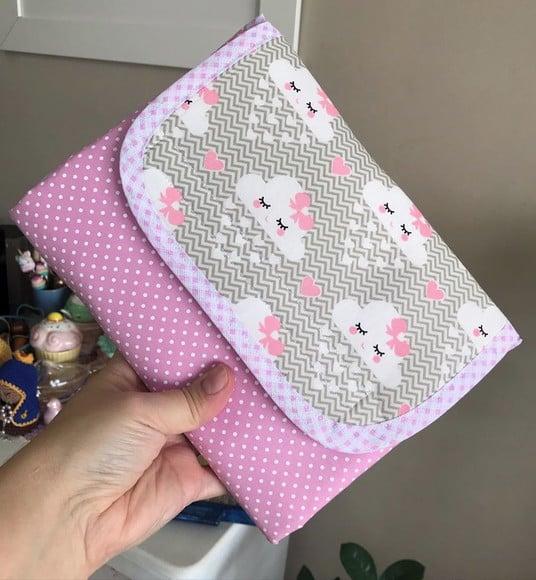 Trocador de Bolsa presente artesanal para Bebê