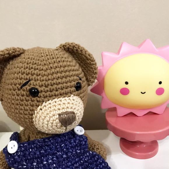 Ursinho Amigurumi de crochê presente para bebês e crianças
