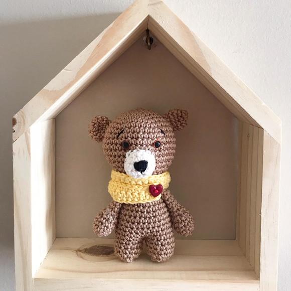 Ursinho Amigurumi de crochê presente para bebês e crianças