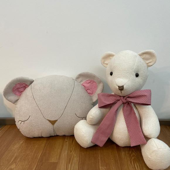 Ursinho de Veludo Decoração quarto do bebê