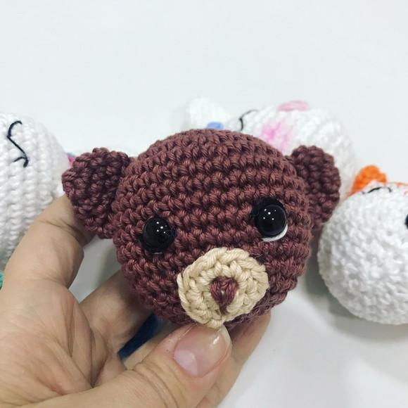 Varal de Bichinhos Amigurumi de crochê decoração feito à mão