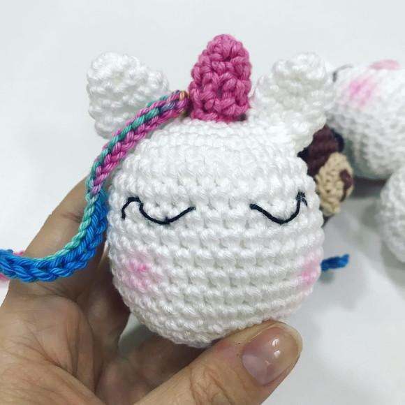 Varal de Bichinhos Amigurumi de crochê decoração feito à mão