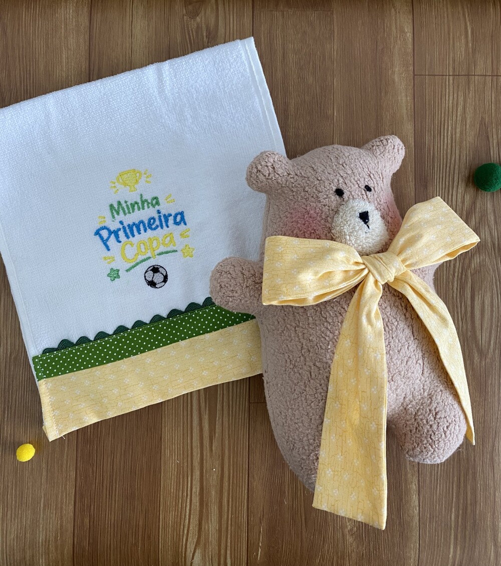 Kit presente para o bebê minha primeira copa do mundo
