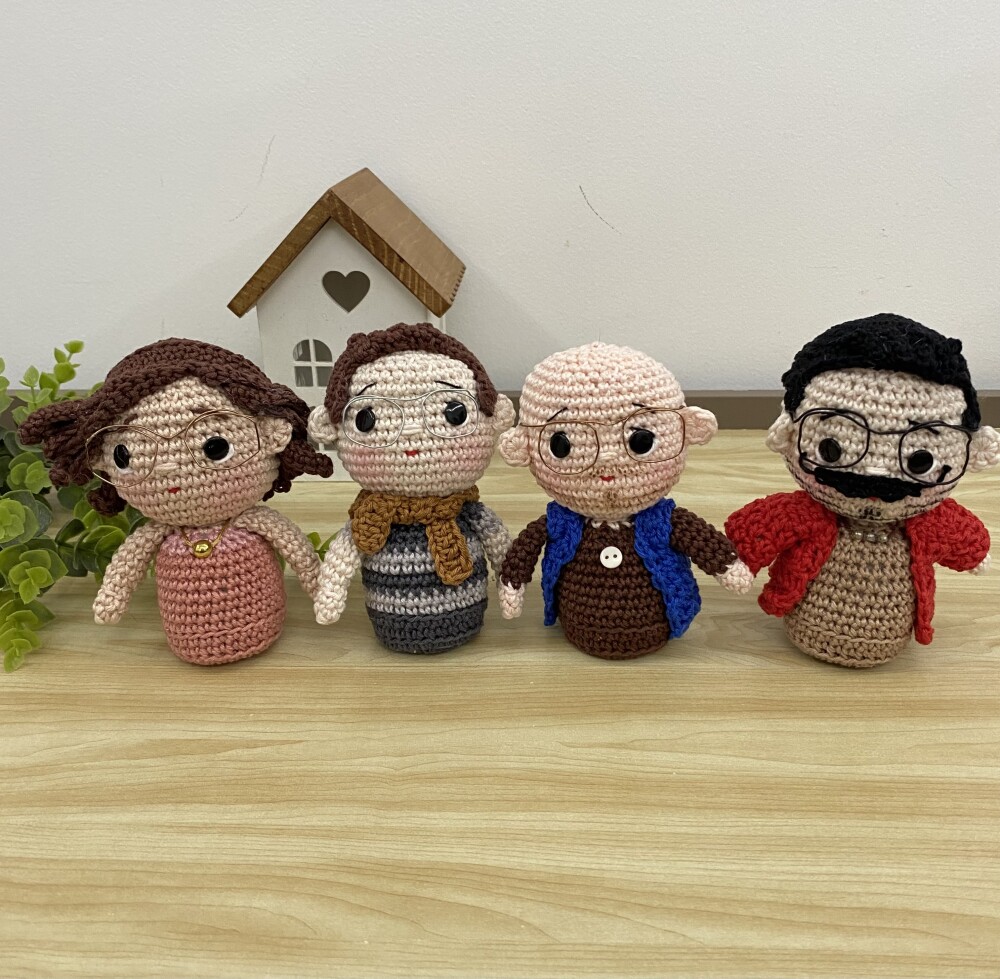 Boneco amigurumi de crochê personalizado
